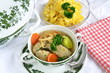 Leberspätzle mit Kartoffelsalat