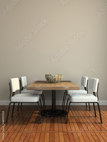 Illustration: Part of the modern dining-room Part of the modern dining-room