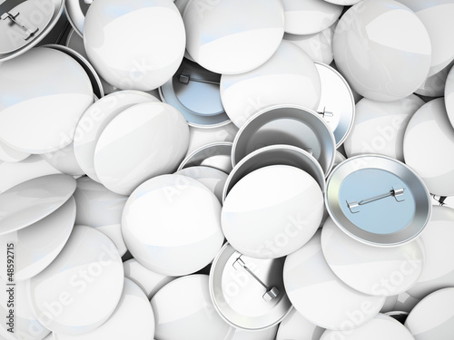 Illustration: Variety of blank buttons Variety of blank buttons