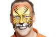 Man with face painting tiger
