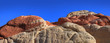Red rock mountains