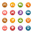 Colored Dots - Transportation icons