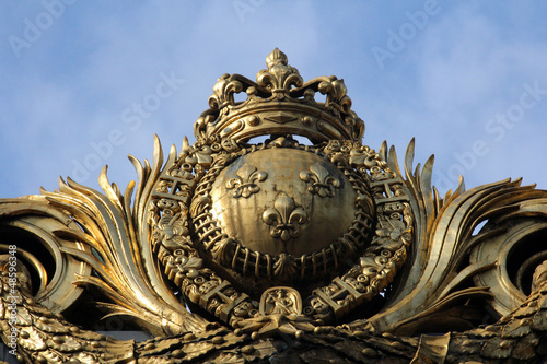 Photo: Detail of the golden gate at the justice palace in Paris Detail of the golden gate at the justice palace in Paris