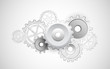 Cogwheel on Sketvhy Background