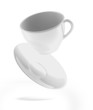 Illustration: Flying white cup Flying white cup