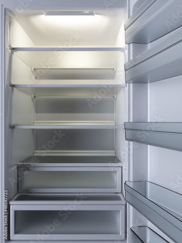 Photo: Empty Refrigerator. Empty Refrigerator.