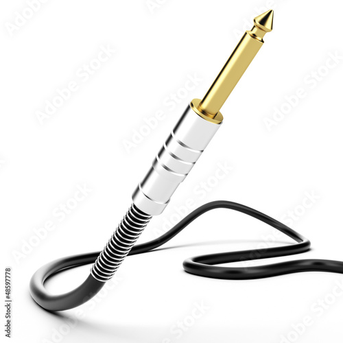 Illustration: Golden jack plug Golden jack plug