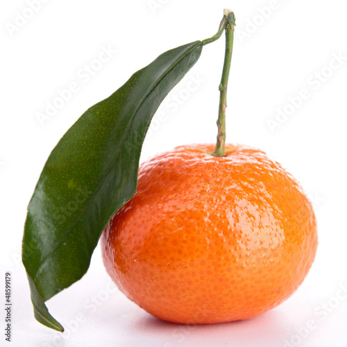 Photo: isolated ripe tangerine isolated ripe tangerine