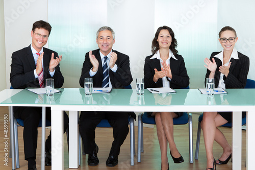 Photo: Group of employment recruitment officers Group of employment recruitment officers