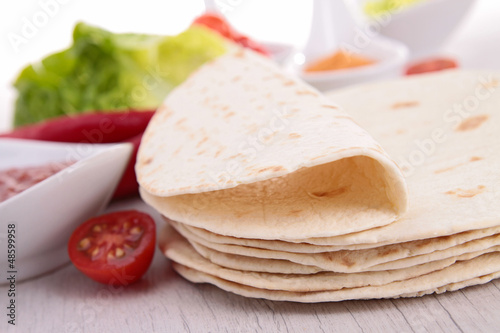 Photo: tacos bread and ingredient tacos bread and ingredient
