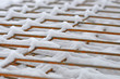 Baustahlmatten im Schnee