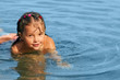 little girl in the water