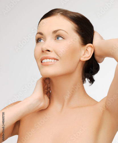 Photo: face and hands of beautiful woman face and hands of beautiful woman