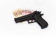 Pistola su banconote Euro