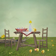 Illustration: Easter picnic Easter picnic