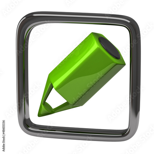 Illustration: Green pencil icon Green pencil icon
