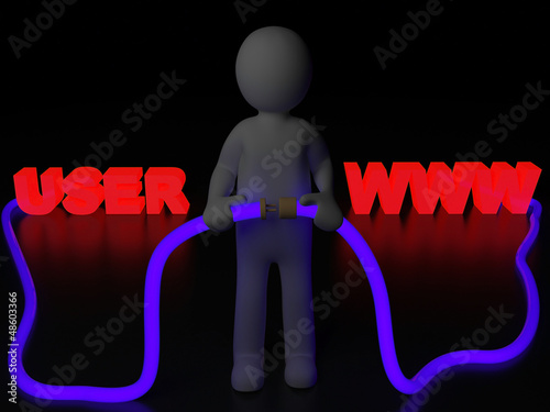 Illustration: 3d man 3d man