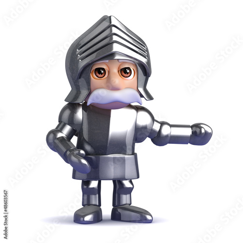 Illustration: Knight draws your attention to something Knight draws your attention to something