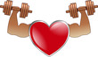 Sportler Herz