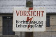 Photo: warning sign Auschwitz warning sign Auschwitz