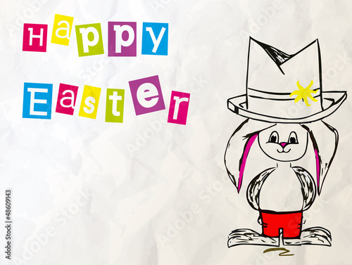 Vector: Happy Easter Bunny Happy Easter Bunny