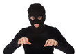 Thief wearing a balaclava