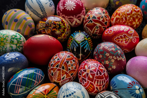 Photo: Circle of Painted Eggs Circle of Painted Eggs