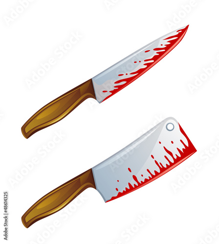 Vector: Bloody knife Bloody knife