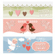 Valentine Day banners