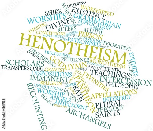 Illustration: Word cloud for Henotheism Word cloud for Henotheism