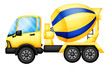 Vector: A yellow truck A yellow truck