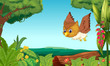 A bird flying