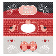 Vector: Valentine Day banners Valentine Day banners