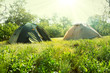 Photo: Tent on grassland Tent on grassland
