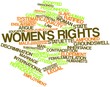Word cloud for Women's rights