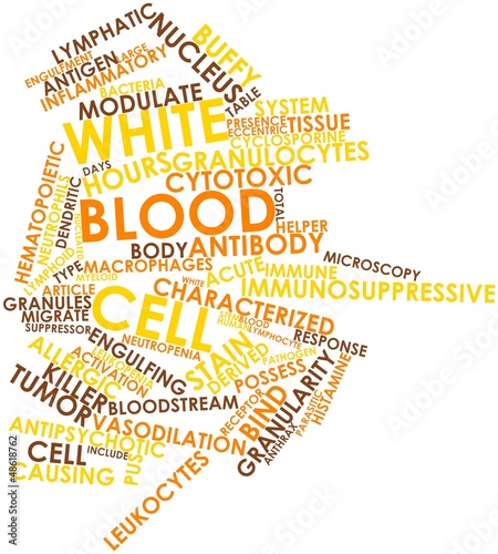 Illustration: Word cloud for White blood cell Word cloud for White blood cell