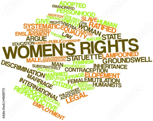 Illustration: Word cloud for Women's rights Word cloud for Women's rights
