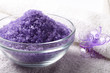 bath salt with towel