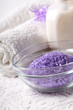 Photo: bath salt with towel bath salt with towel
