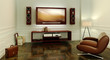 Homecinema in  "art noveau"