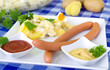 Würstchen und Kartofelsalat