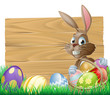 Easter background sign