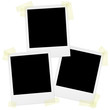 Polaroids mit Klebestreifen