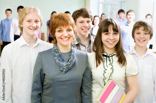 Photo: Teacher and students Teacher and students