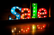 advertisement Sale at night