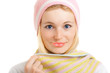 girl in cap and scarf
