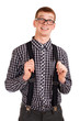 Portrait of a young nerd