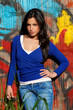 beautiful young woman, outdoor portrait