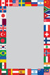 Vektor: frame with some of world flags icons frame with some of world flags icons