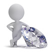 3d small people - diamond